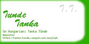 tunde tanka business card
